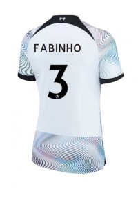 Liverpool Fabinho #3 Voetbaltruitje Uit tenue Dames 2022-23 Korte Mouw